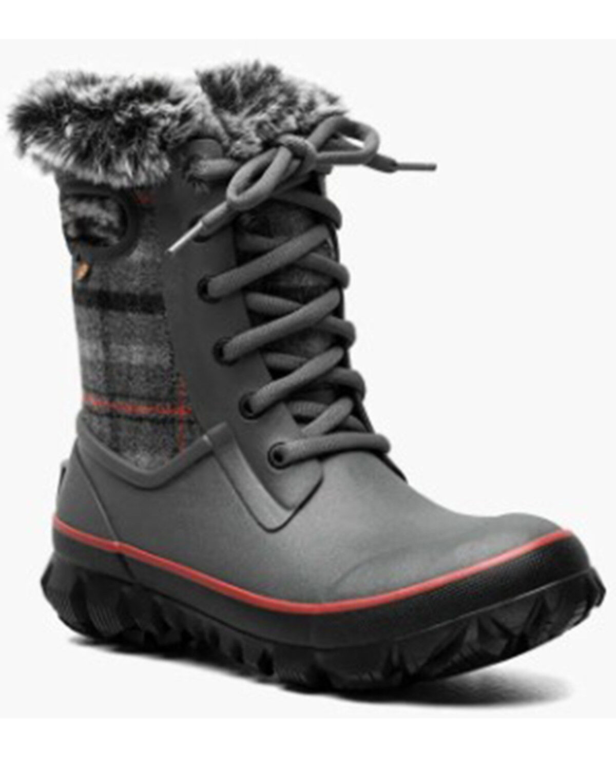 Bogs Women's Arcata Cozy Plaid Winter Boots - Round Toe
