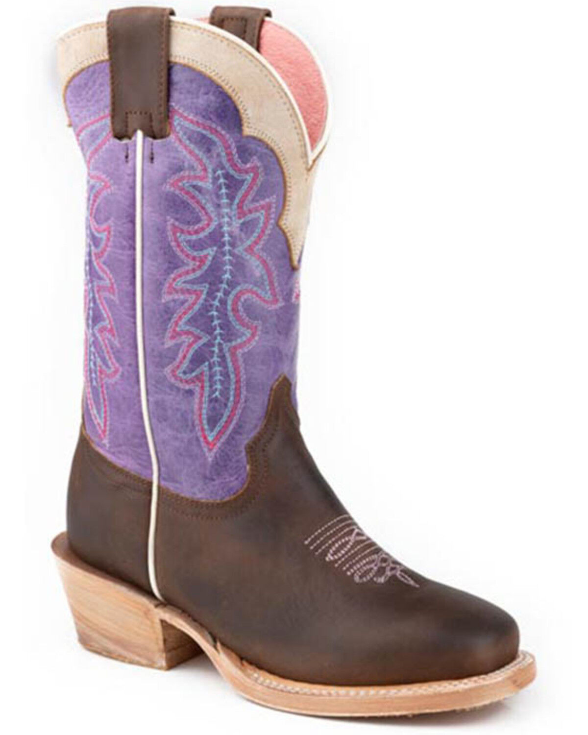 Roper Girls' Lilac Western Boots - Square Toe