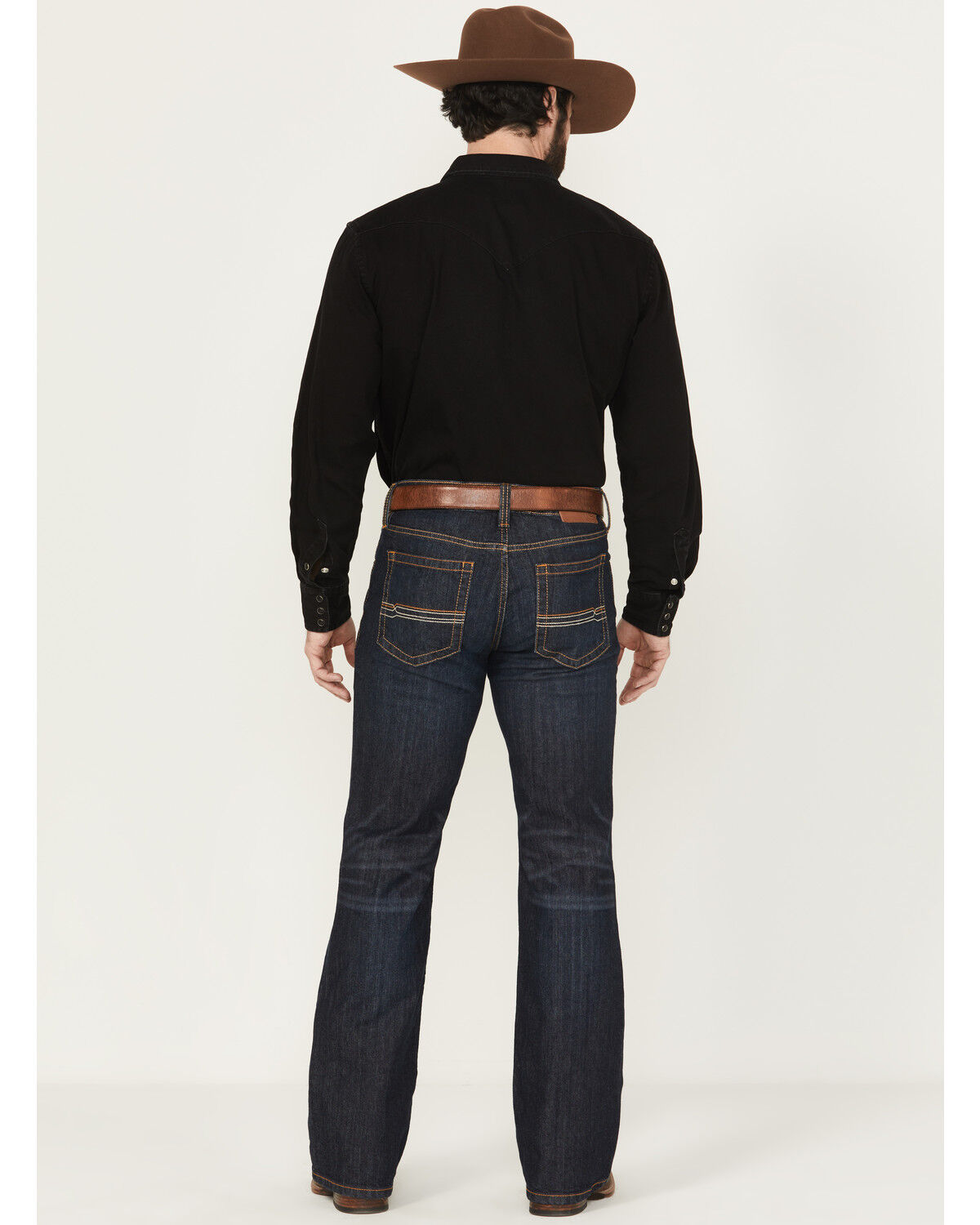 Cody James Men's Dark Wash Relaxed Bootcut Stretch Denim Jeans