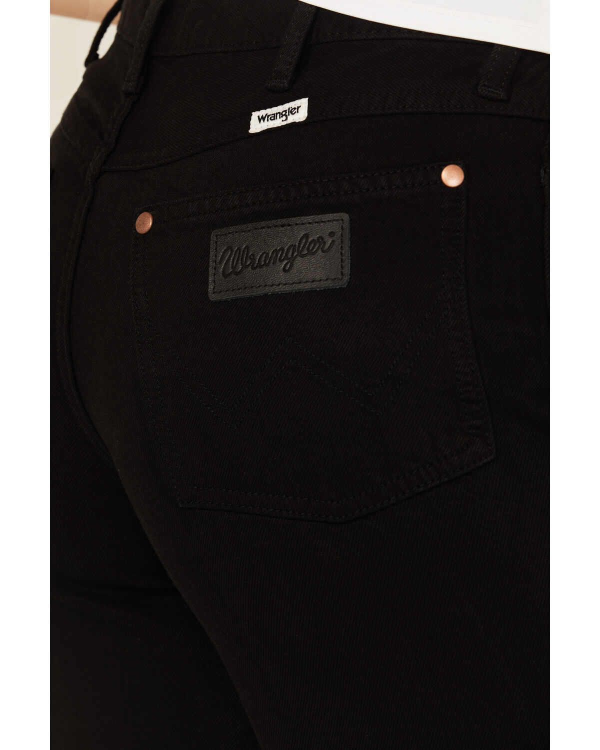 Wrangler Women's Midnight Ride Mid Rise World Wide Wide Leg Denim Jeans