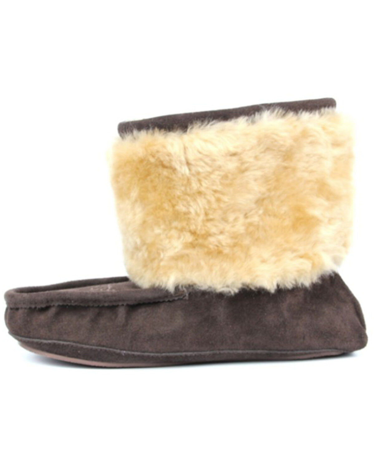 Superlamb Women's Navajo Moc Pull On Suede Booties - Moc Toe