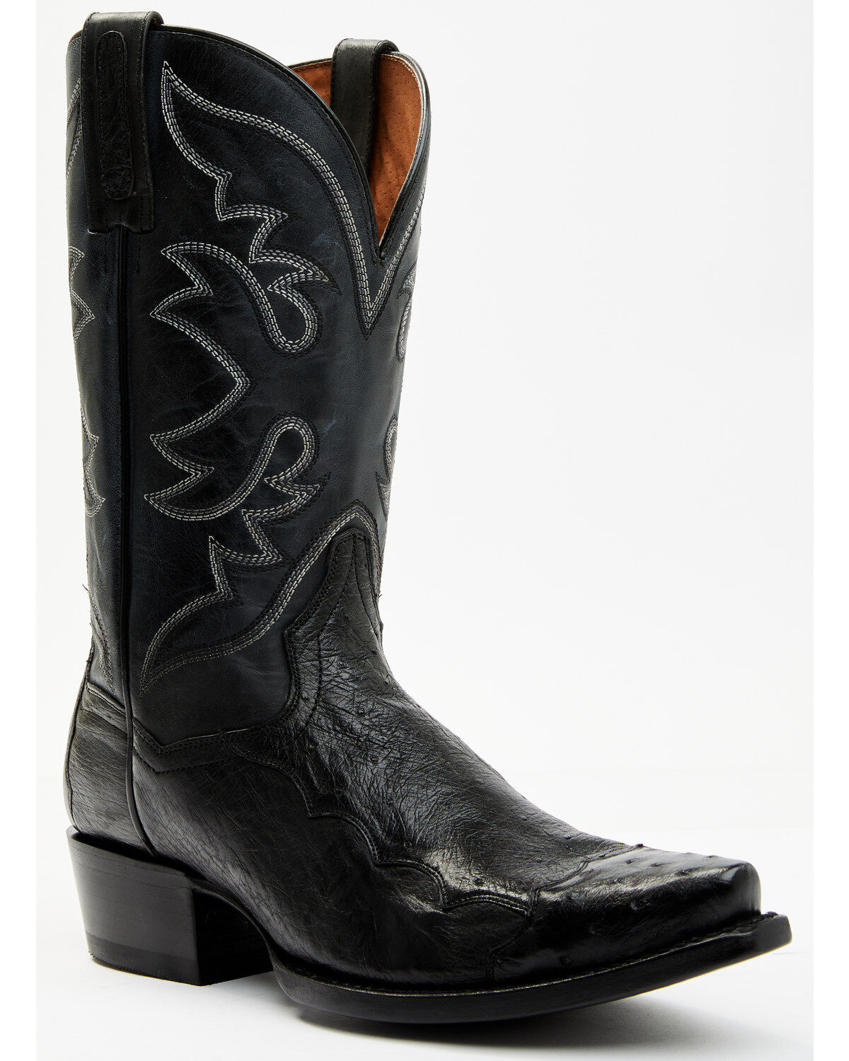 Dan Post Men's Exotic Ostrich Western Boots - Snip Toe