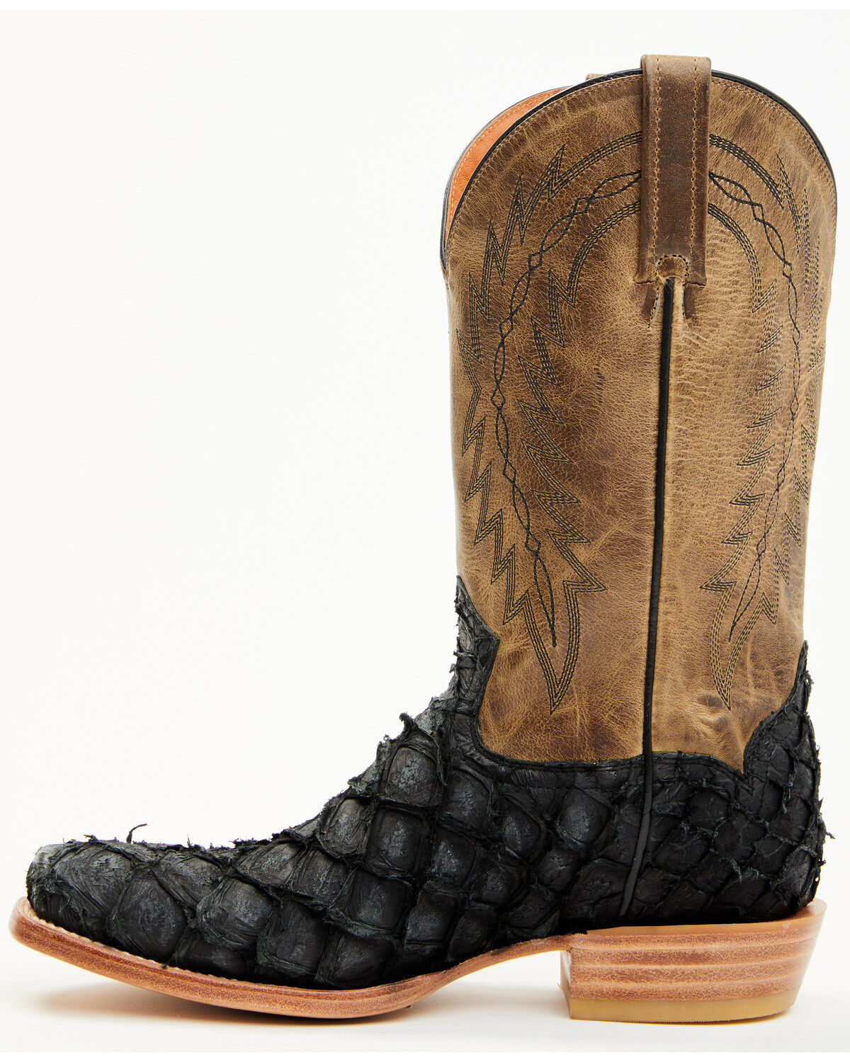 Cody James Men's Vaqueras Exotic Pirarucu Western Boots - Square Toe