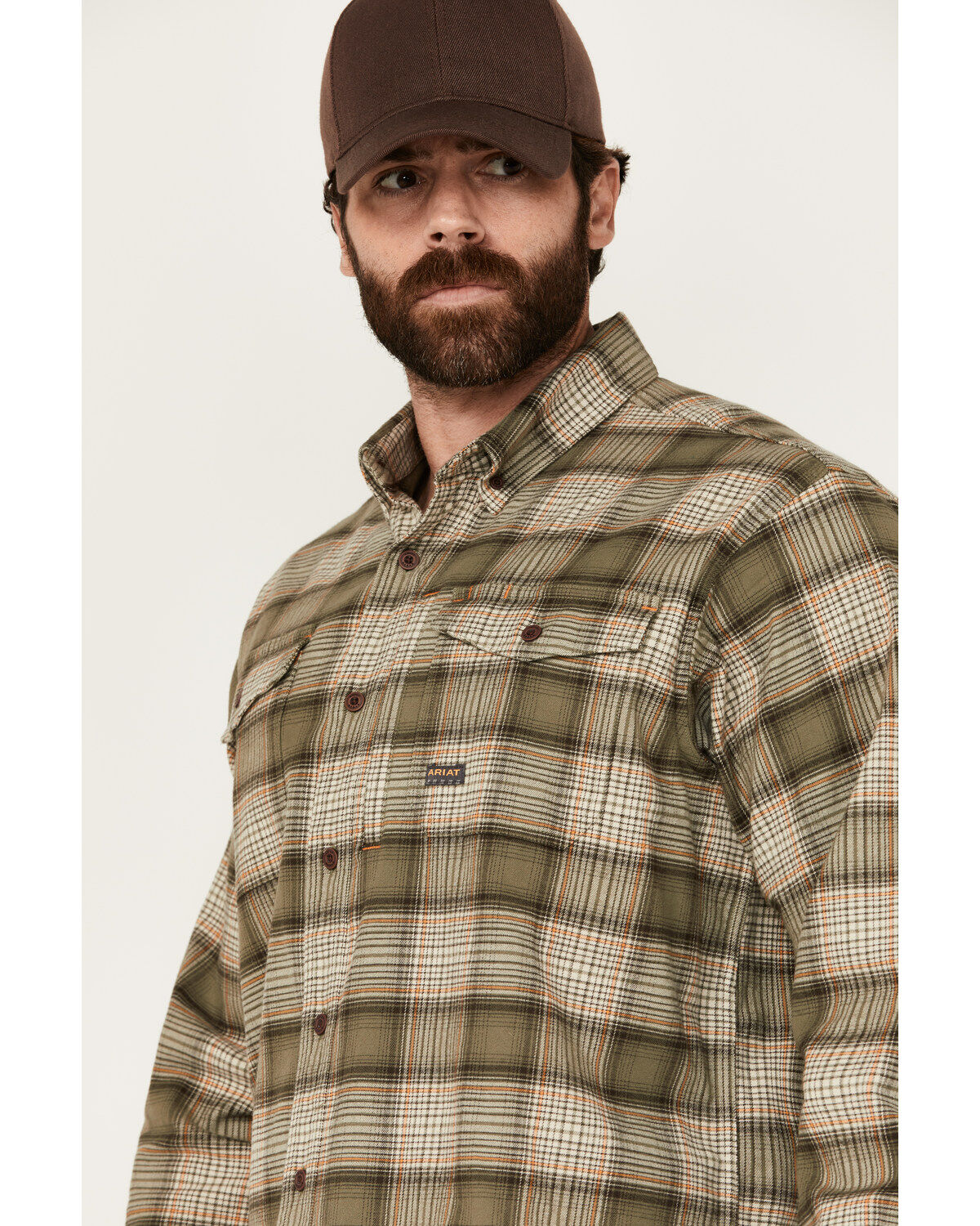 Ariat Men's Rebar DuraStretch Long Sleeve Button-Down Work Shirt