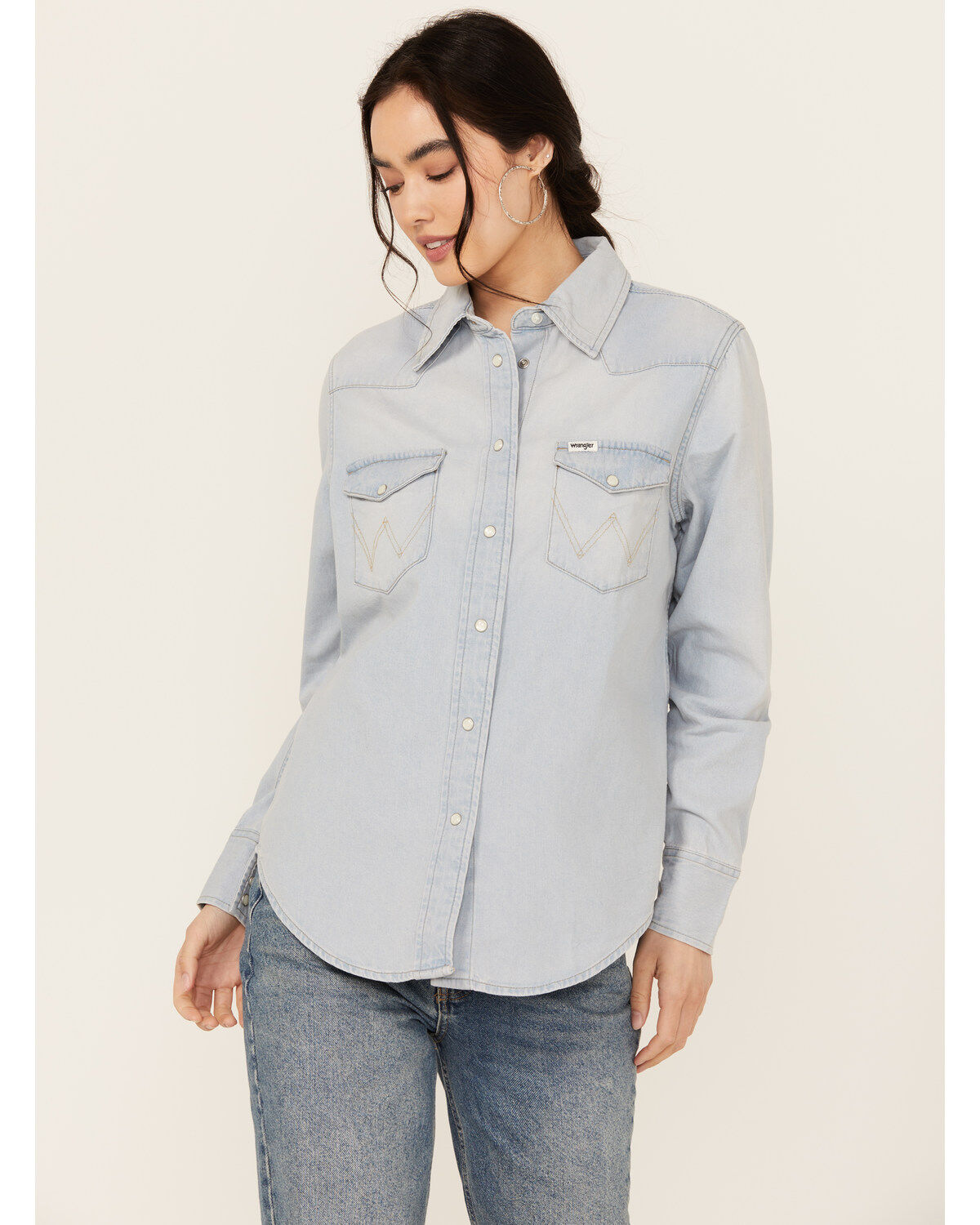 Wrangler Women's Heritage Long Sleeve Snap Western Shirt