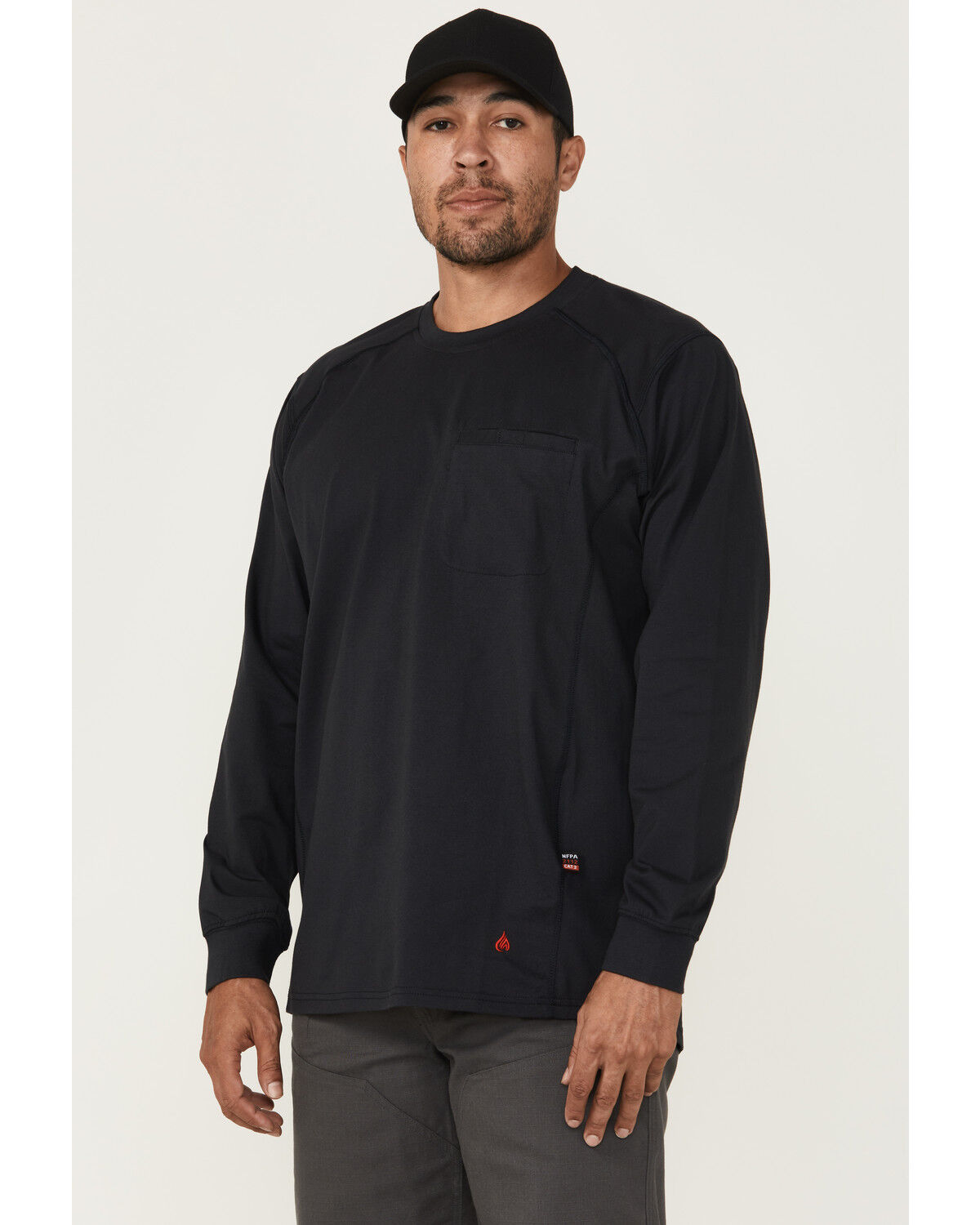 Forge Workwear Men's FR Solid Lightweight Long Sleeve Work Shirt