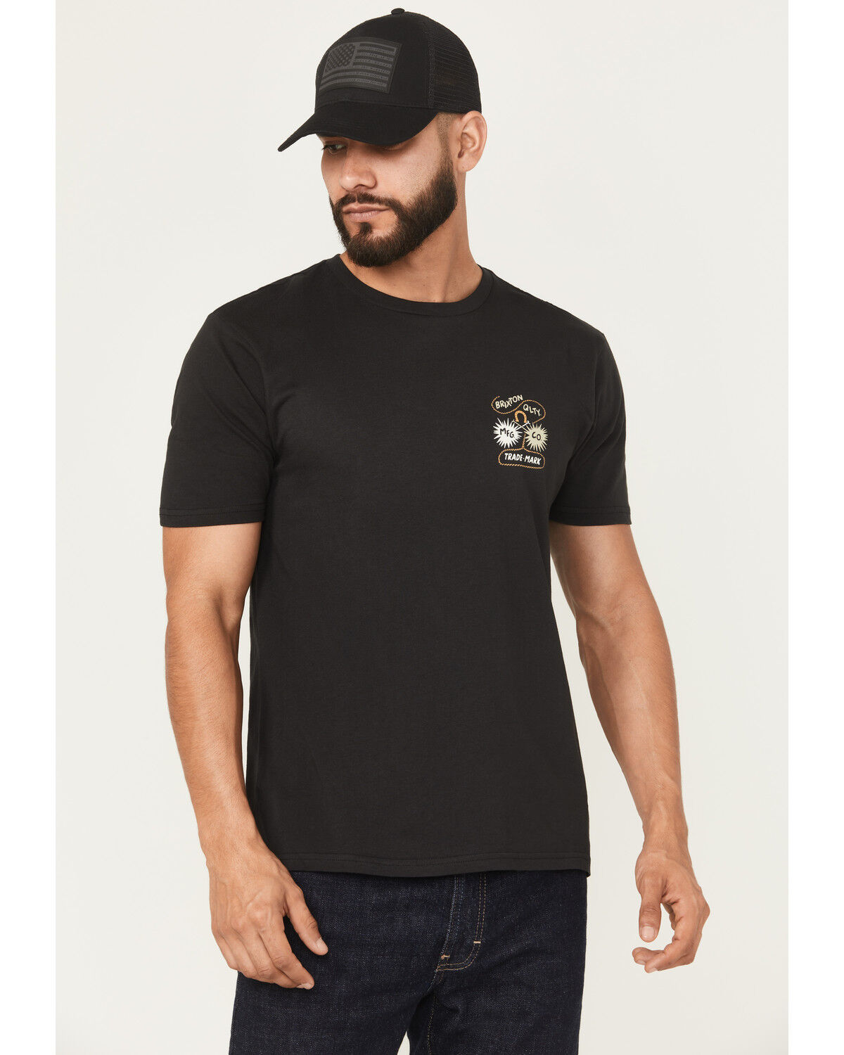 Brixton Men's Remo Logo Short Sleeve Graphic T-Shirt