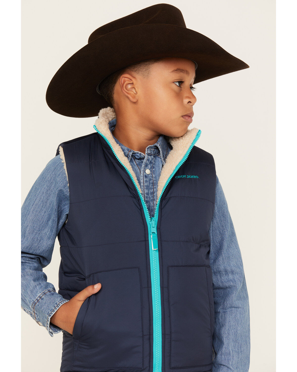 Cody James Boys' Reversible Puffer Vest
