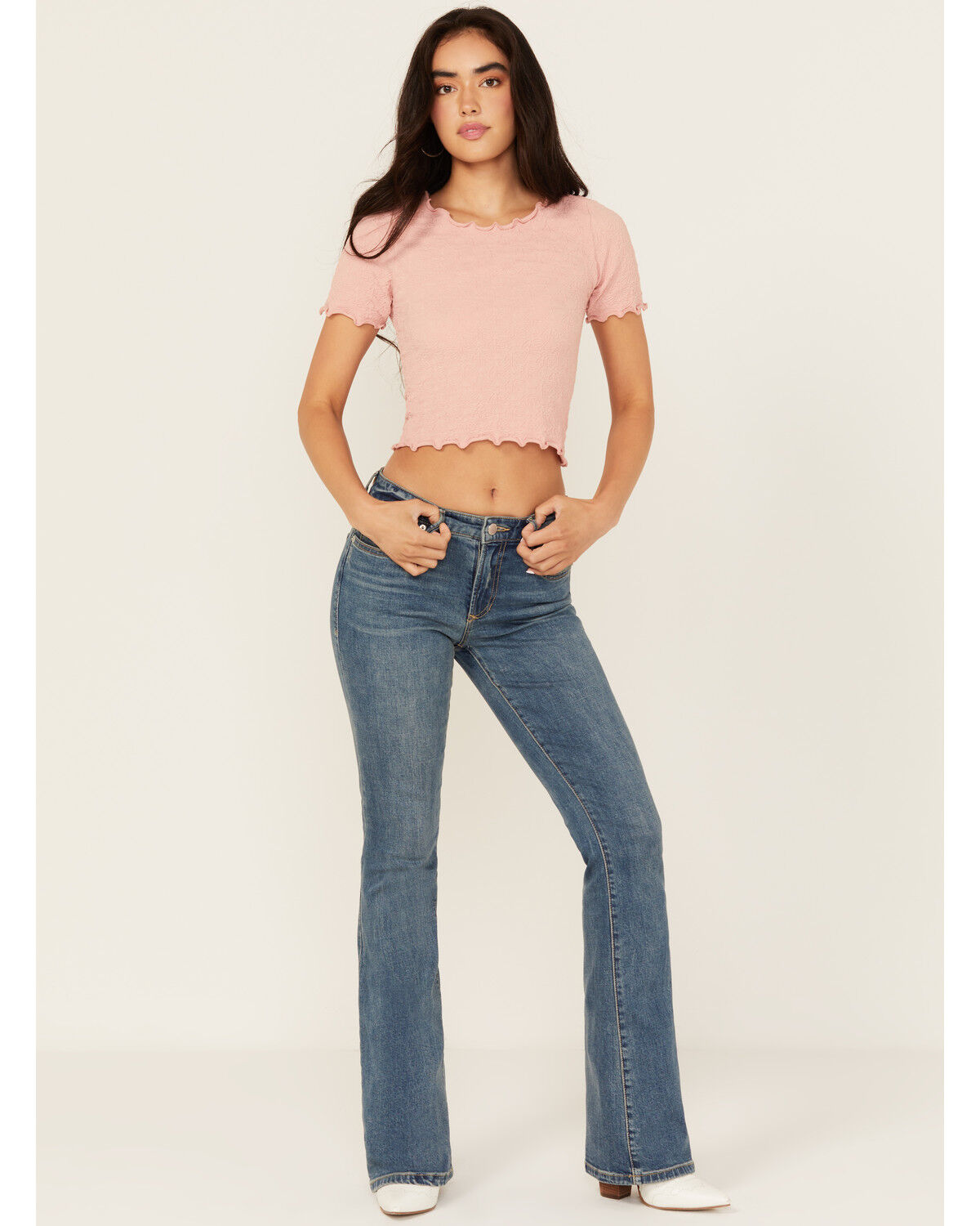Dear John Women's Dark Wash Rosa High Rise Flare Stretch Denim Jeans