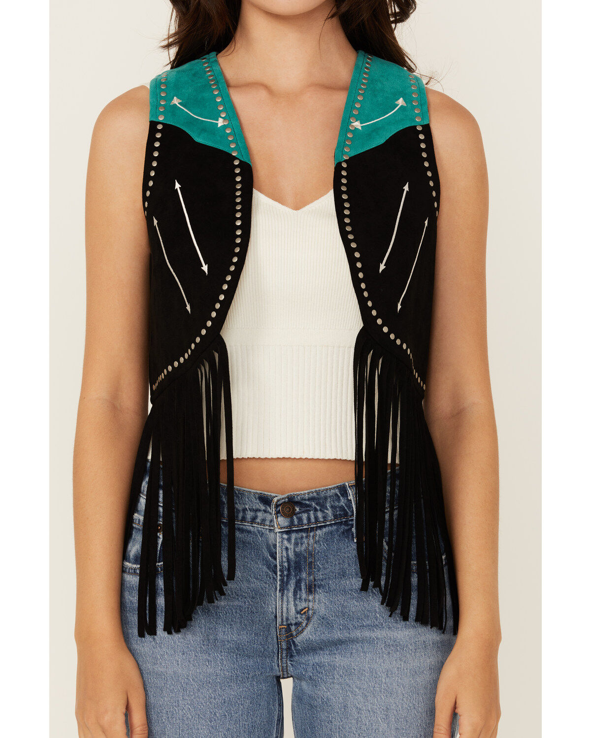 Rock & Roll Denim Women's Fringe Vest