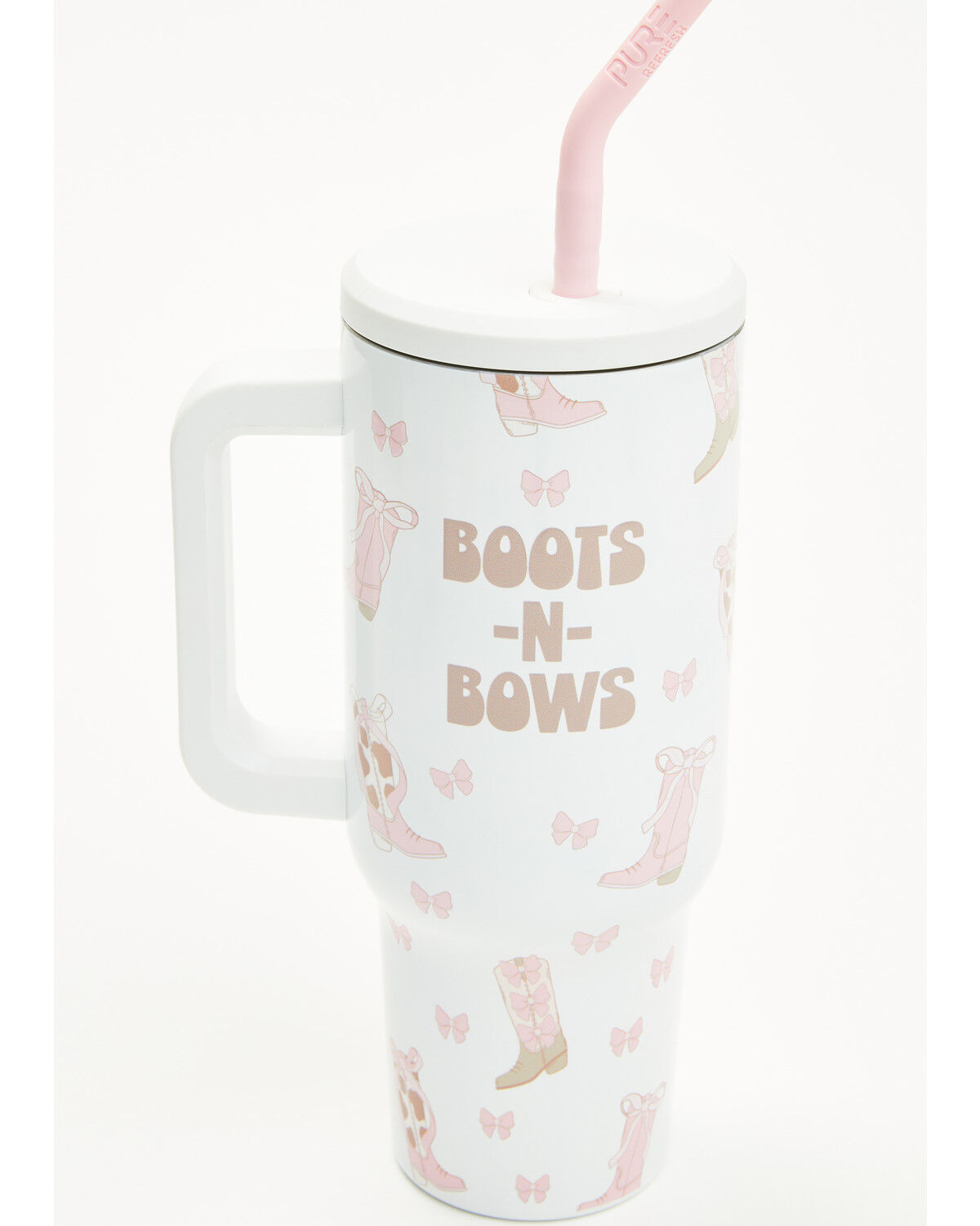 Boot Barn 40oz Boots in Bows Tumbler with Straw