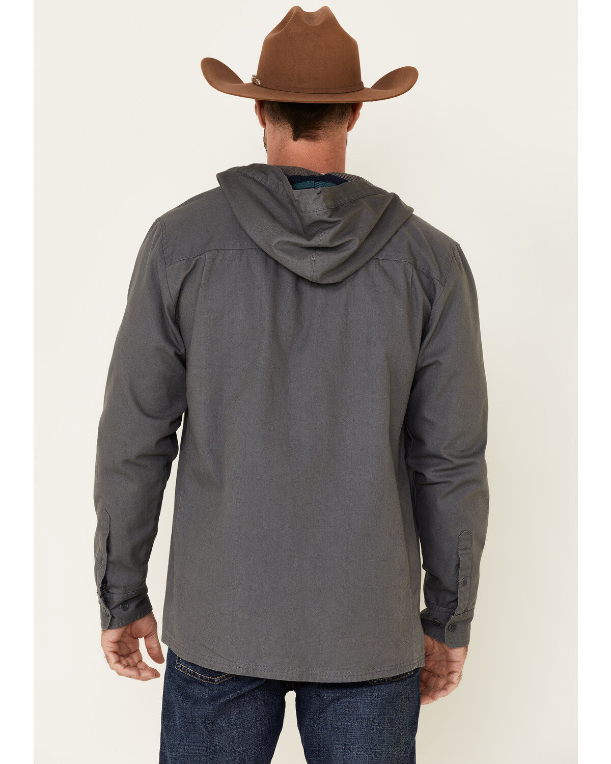 United By Blue Men's Flannel Lined Hooded Anchor Chore Coat