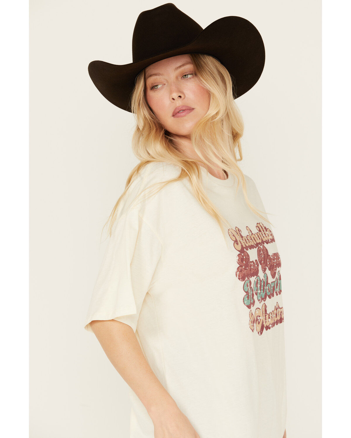 Rock & Roll Denim Women's Embellished City Names Short Sleeve Graphic Tee