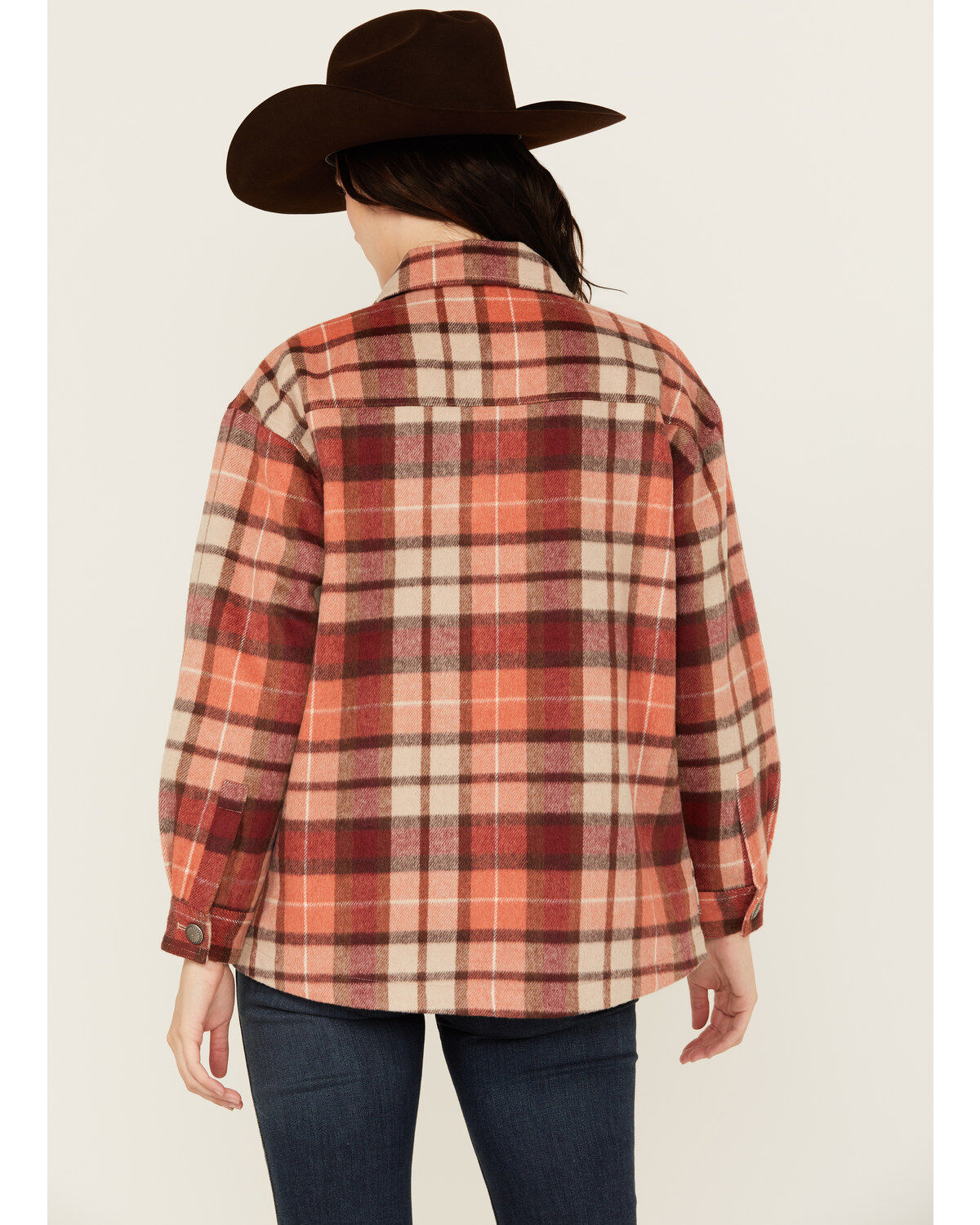 Shyanne Women's Plaid Print Quilted Button-Down Shacket