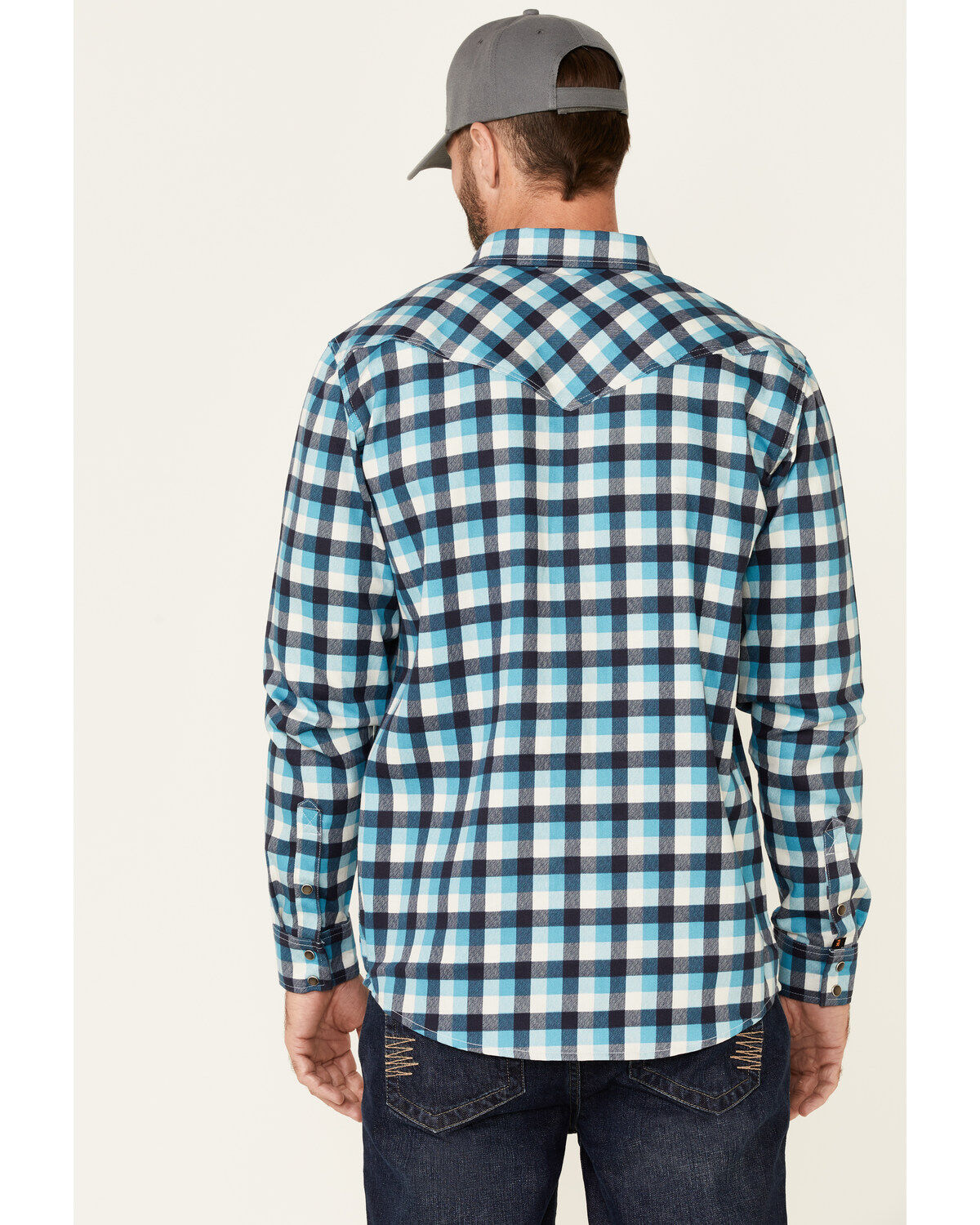 Cody James Men's FR Plaid Print Long Sleeve Work Shirt - Tall