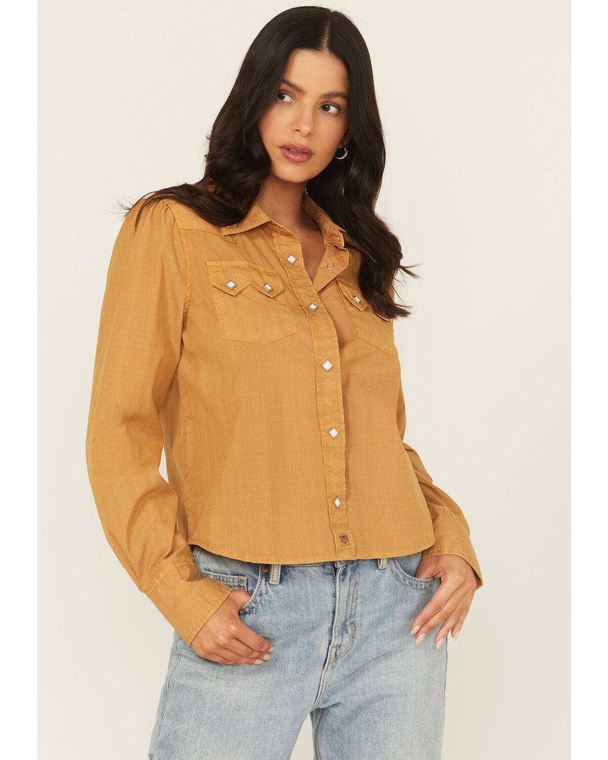 Kimes Ranch Women's Annie Long Sleeve Snap Cropped Western Shirt