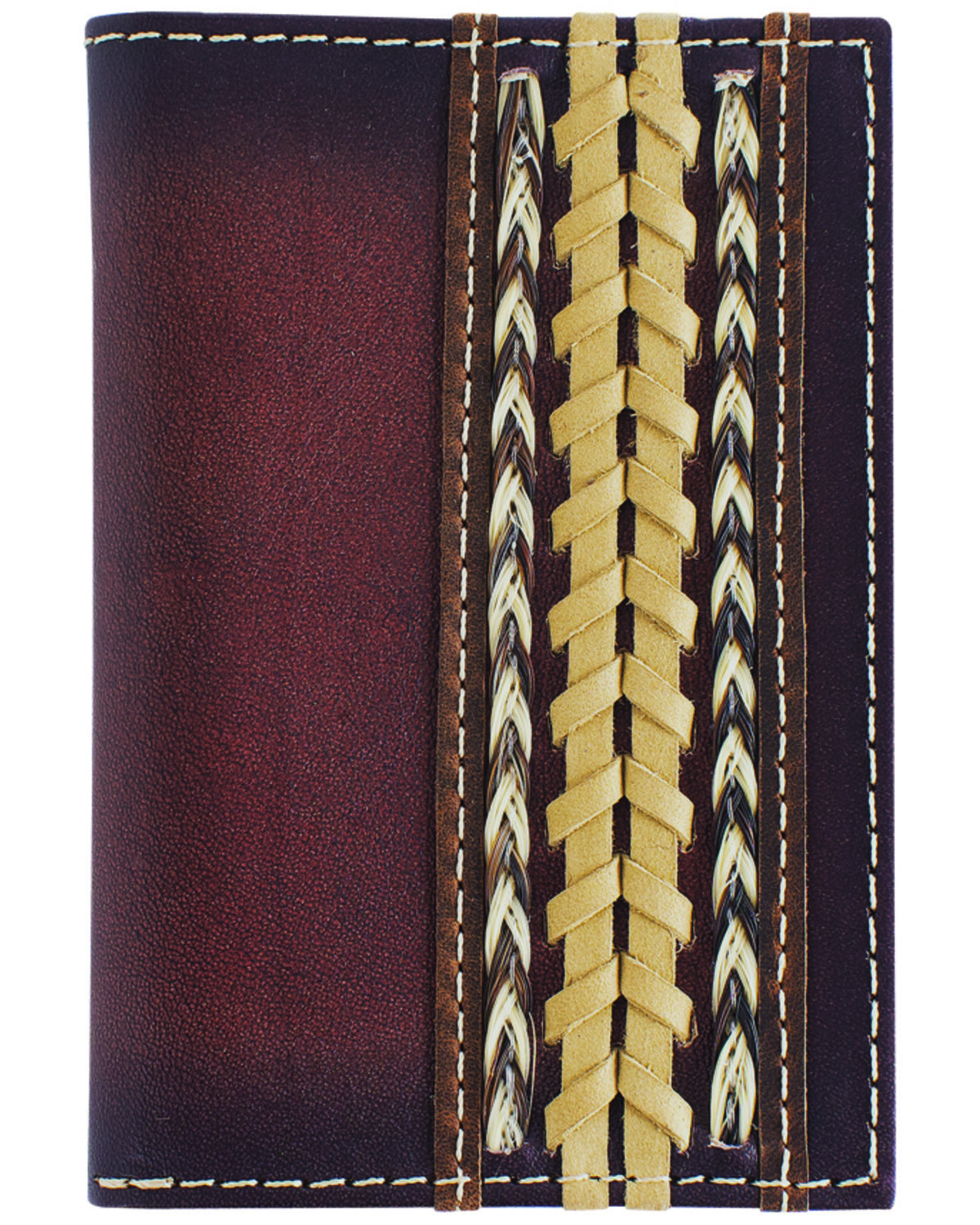 Cody James Men's Braided Horsehair Leather Bifold Wallet