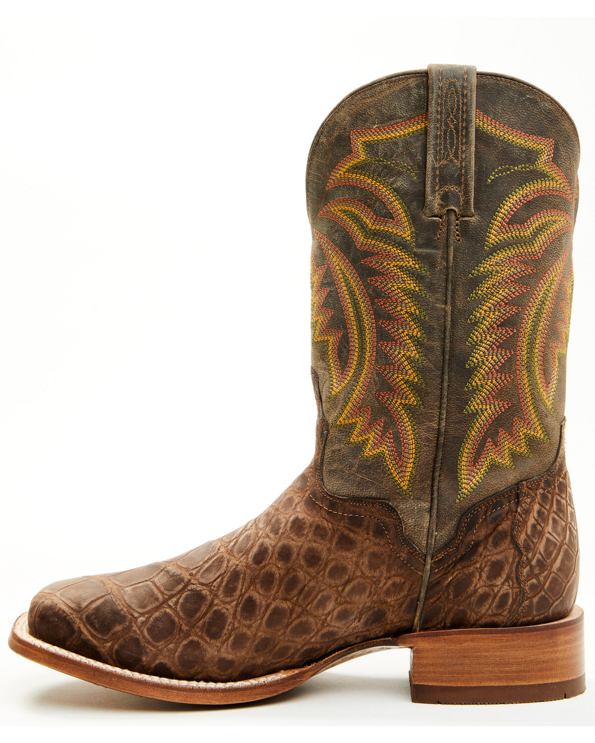 El Dorado Men's Exotic Alligator Western Boots - Broad Square Toe