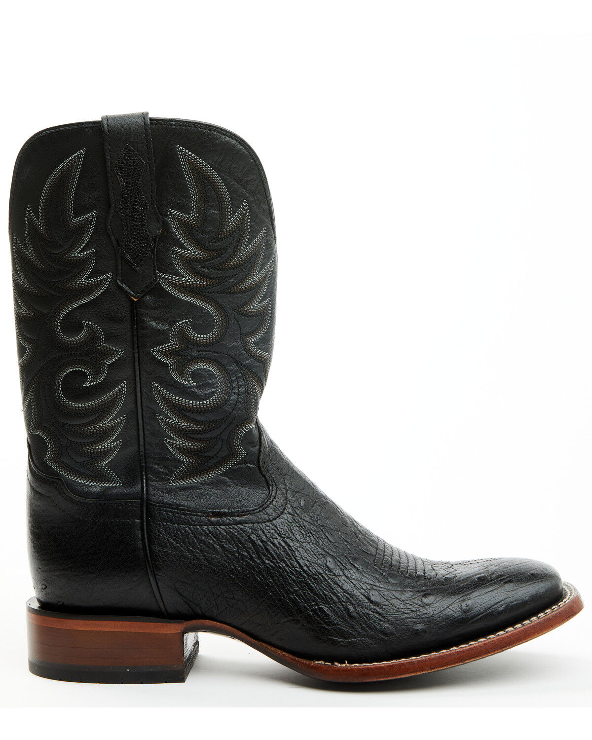 Cody James Men's Exotic Full Quill Ostrich Western Boots - Broad Square Toe