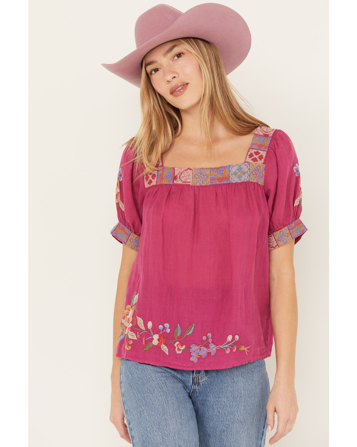Johnny Was Women's Petunia Park Blouse