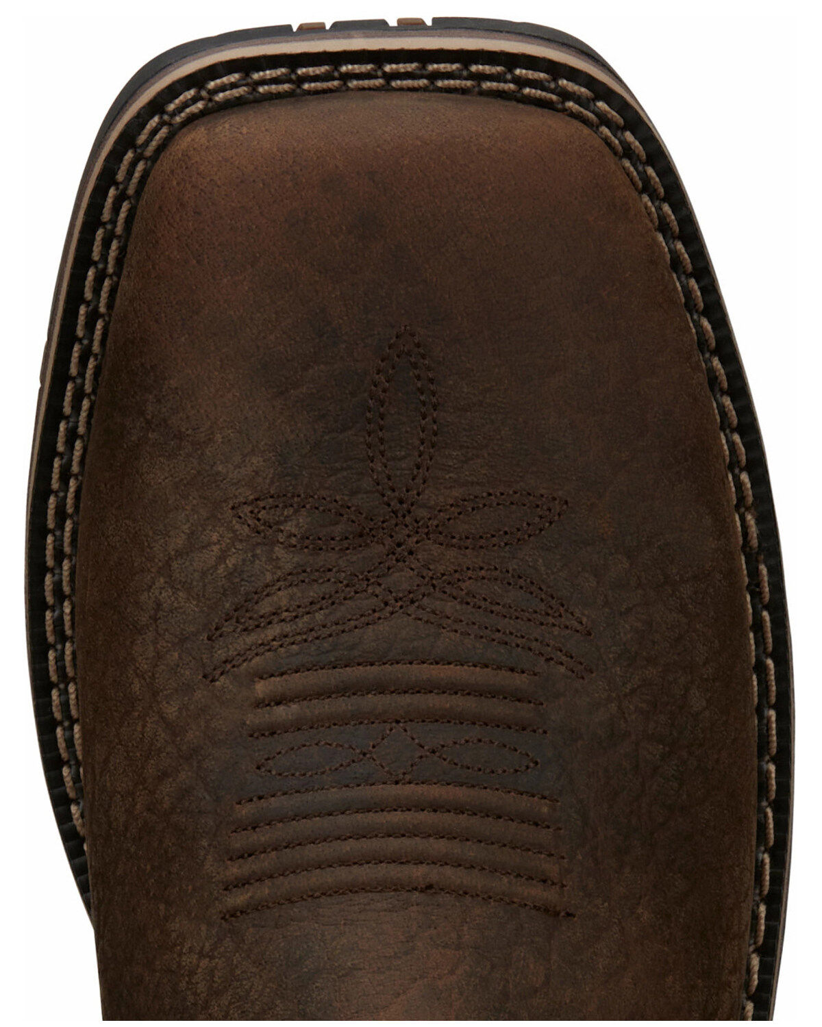 Justin Men's Fireman Brown Western Boots - Square Toe