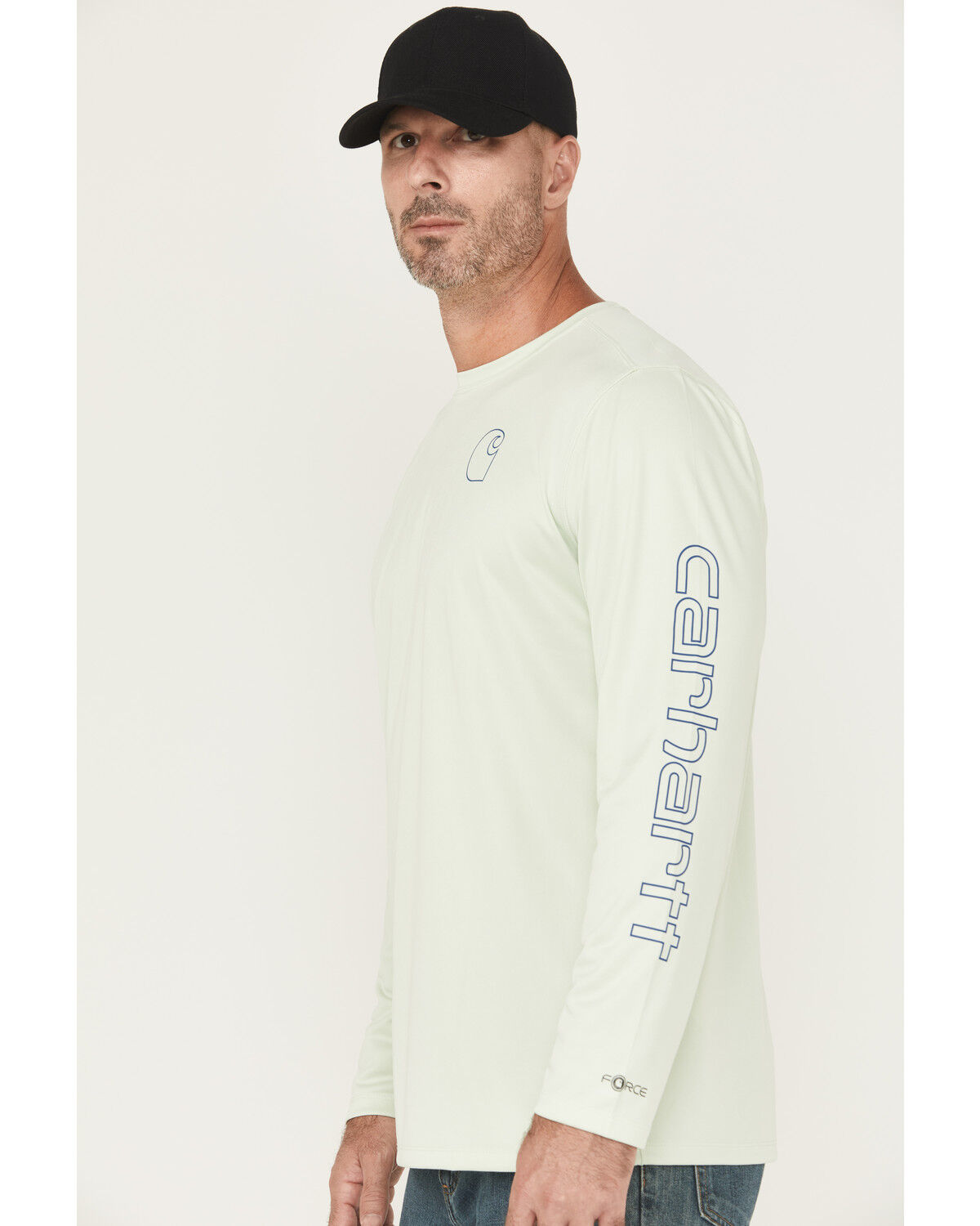 Carhartt Men's Force Sun Defender® Lightweight Long Sleeve Hooded Graphic T-Shirt