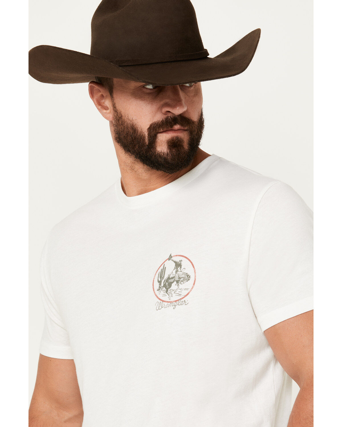 Wrangler Men's Boot Barn Exclusive Bucking Horse and Logo Short Sleeve Graphic T-Shirt