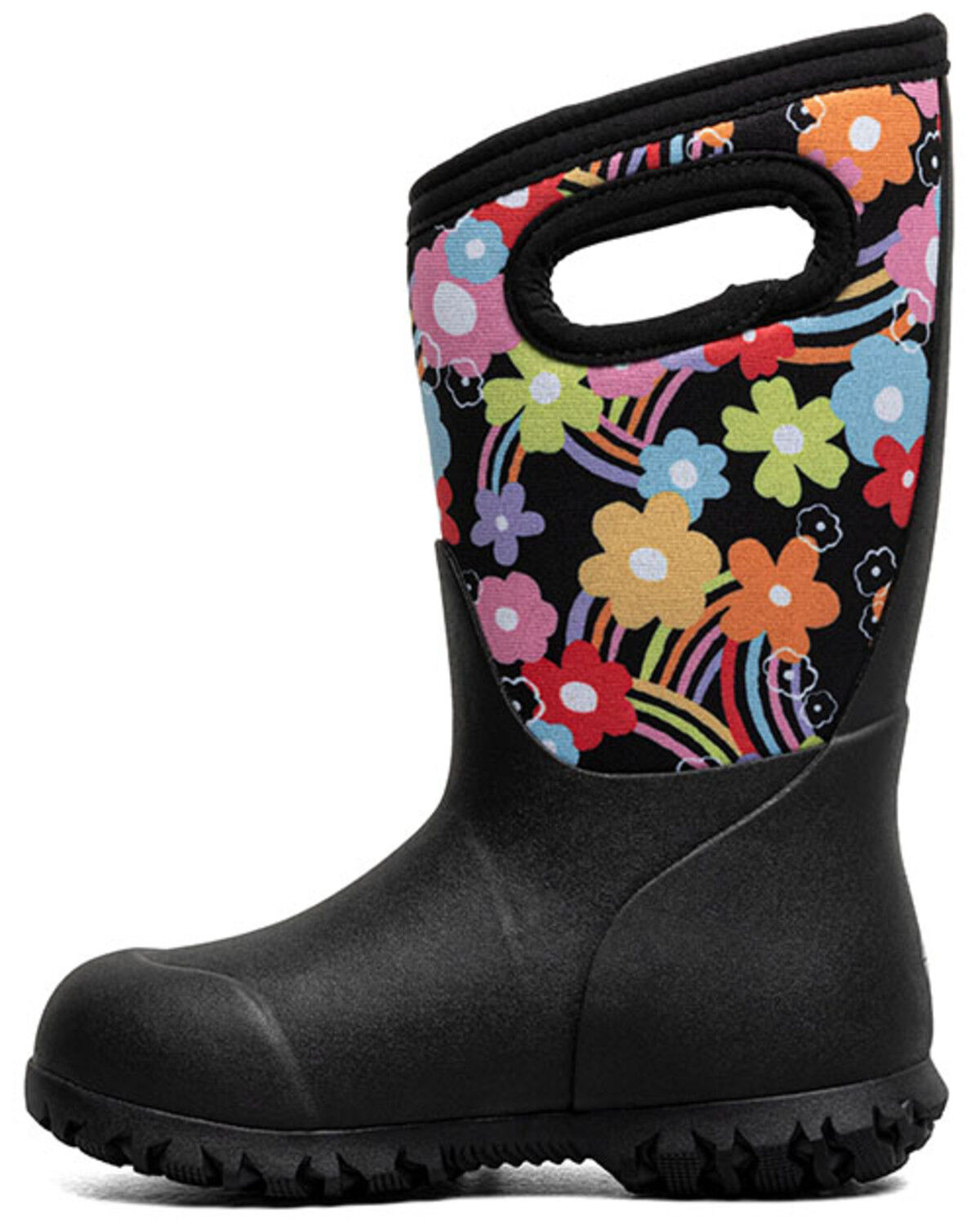 Bogs Girls' York Groovy Rainbow Waterproof Boots - Round Toe
