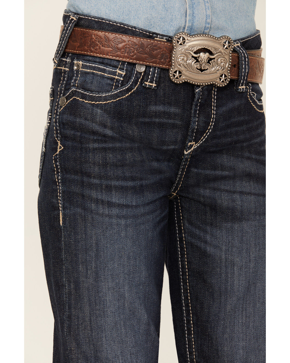 Ariat Girls' R.E.A.L. Estrella Trouser Wide Jeans