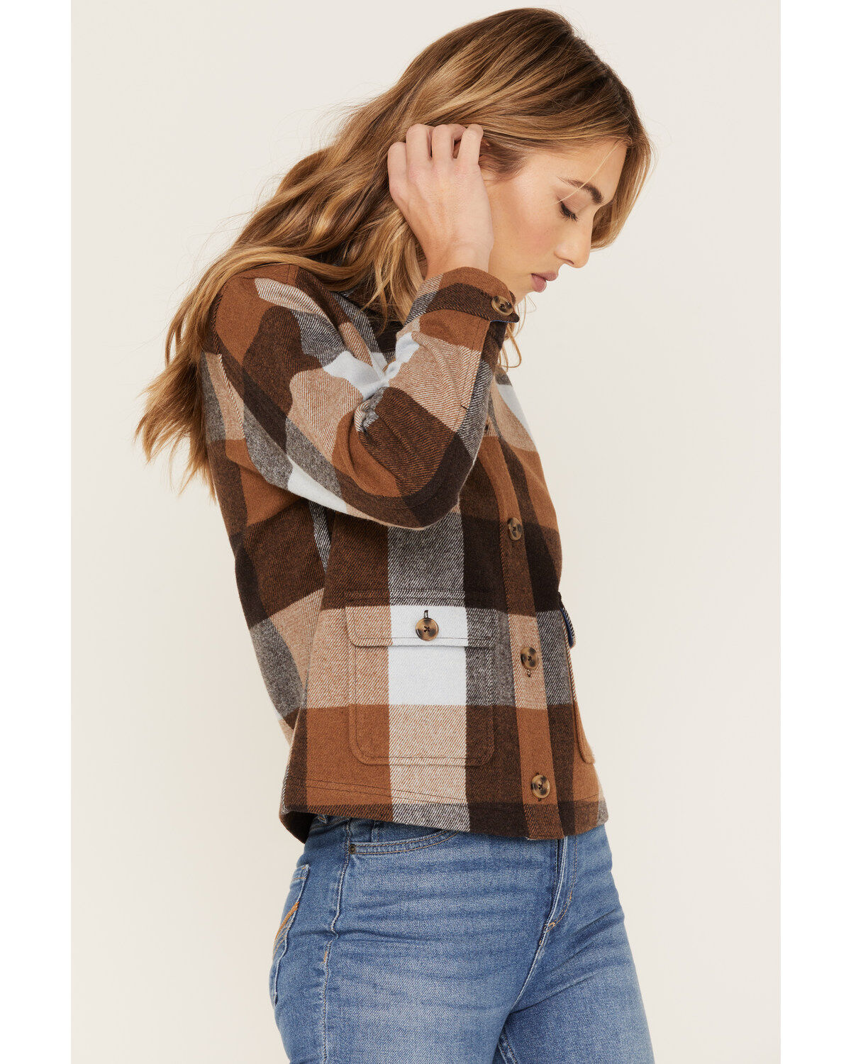 Idyllwind Women's Plaid Print Pocket Days Shacket