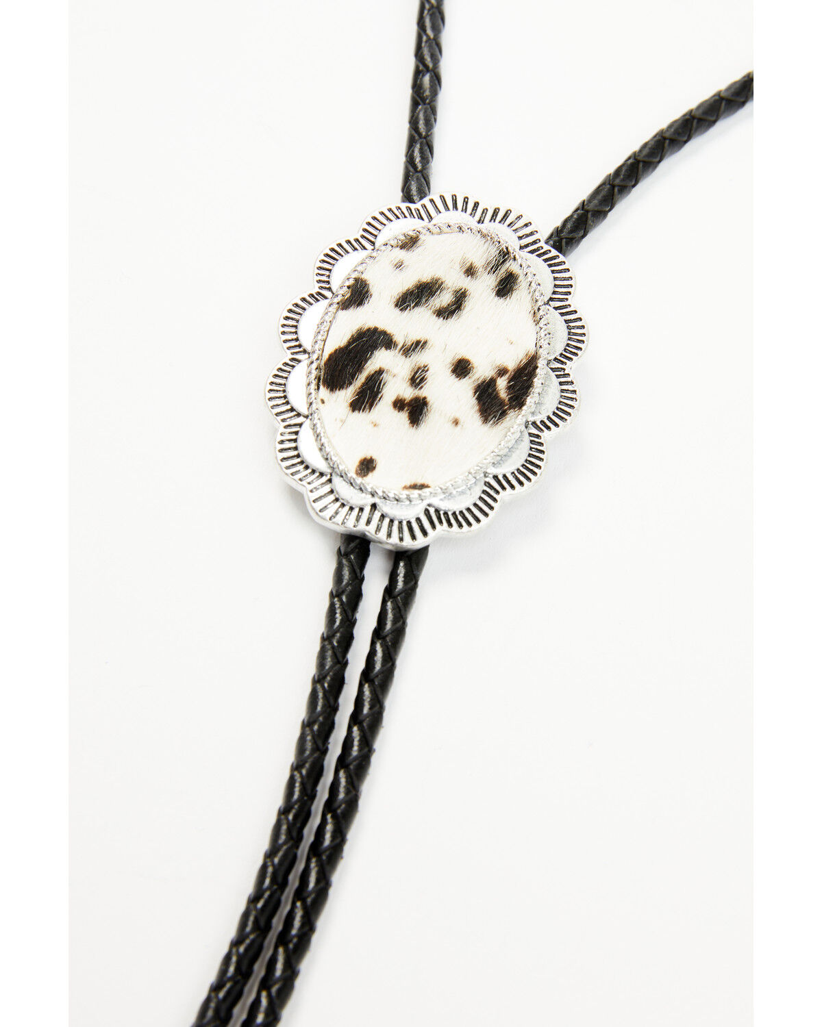 Shyanne Women's Hair-On Scalloped Bolo Tie