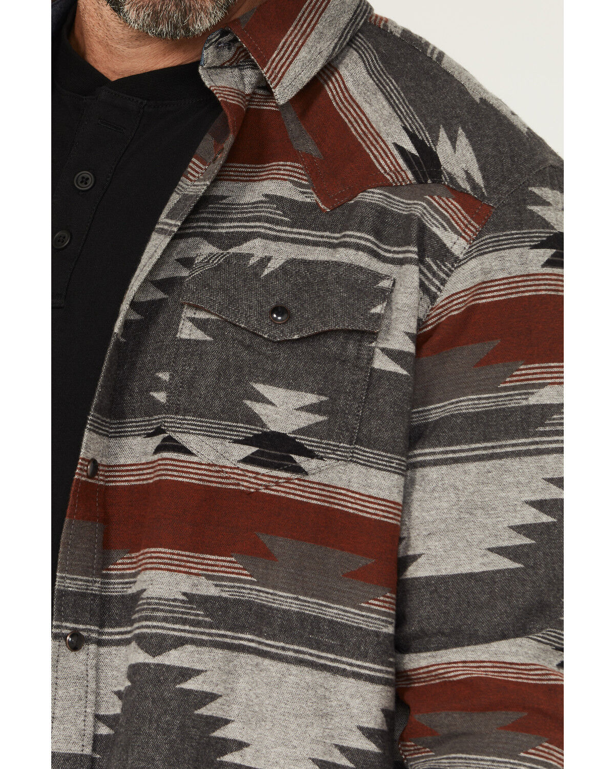 Cody James Men's Atoka Southwestern Print Long Sleeve Snap Western Shirt