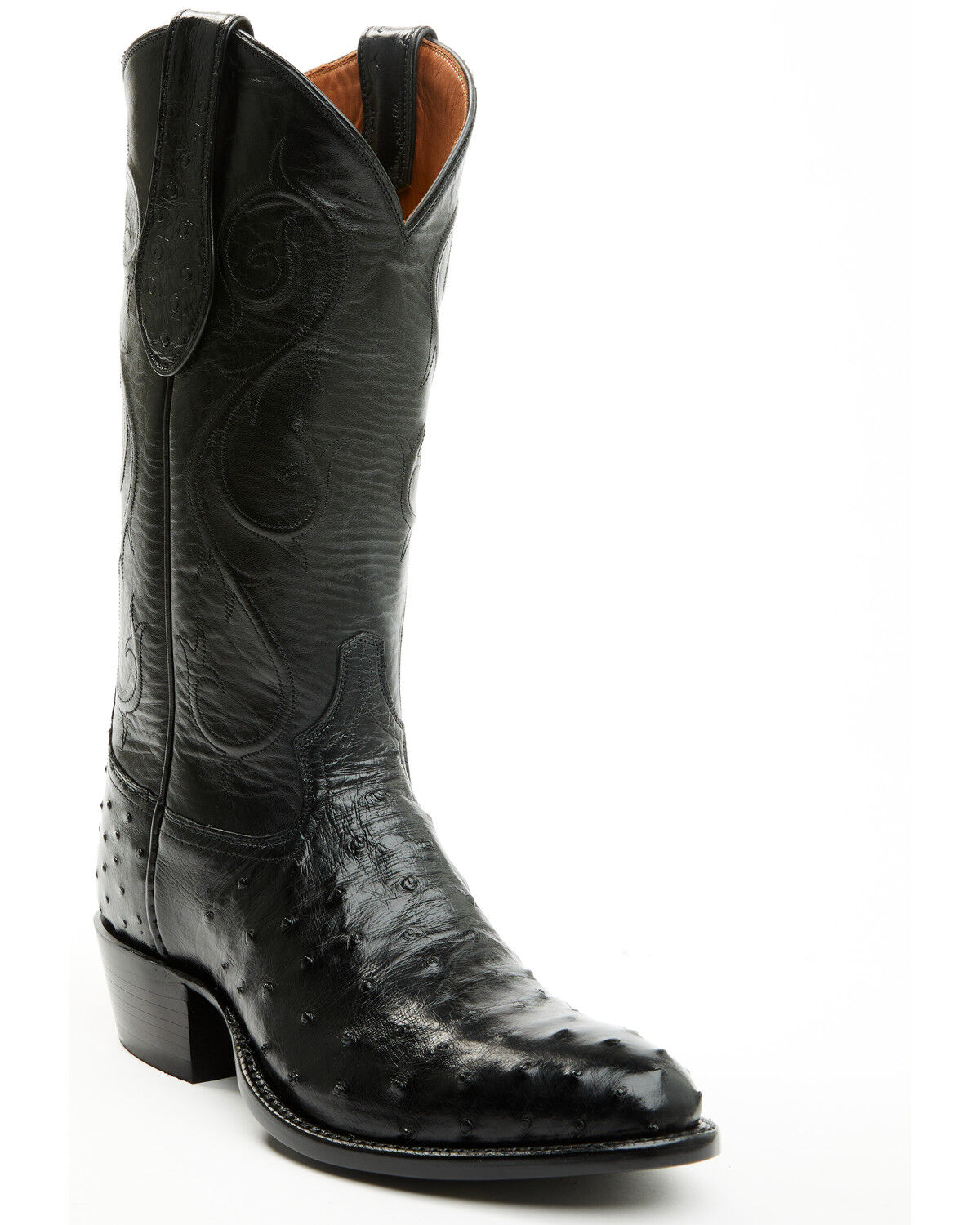 Tony Lama Men's Exotic Full Quill Ostrich Western Boots - Round Toe