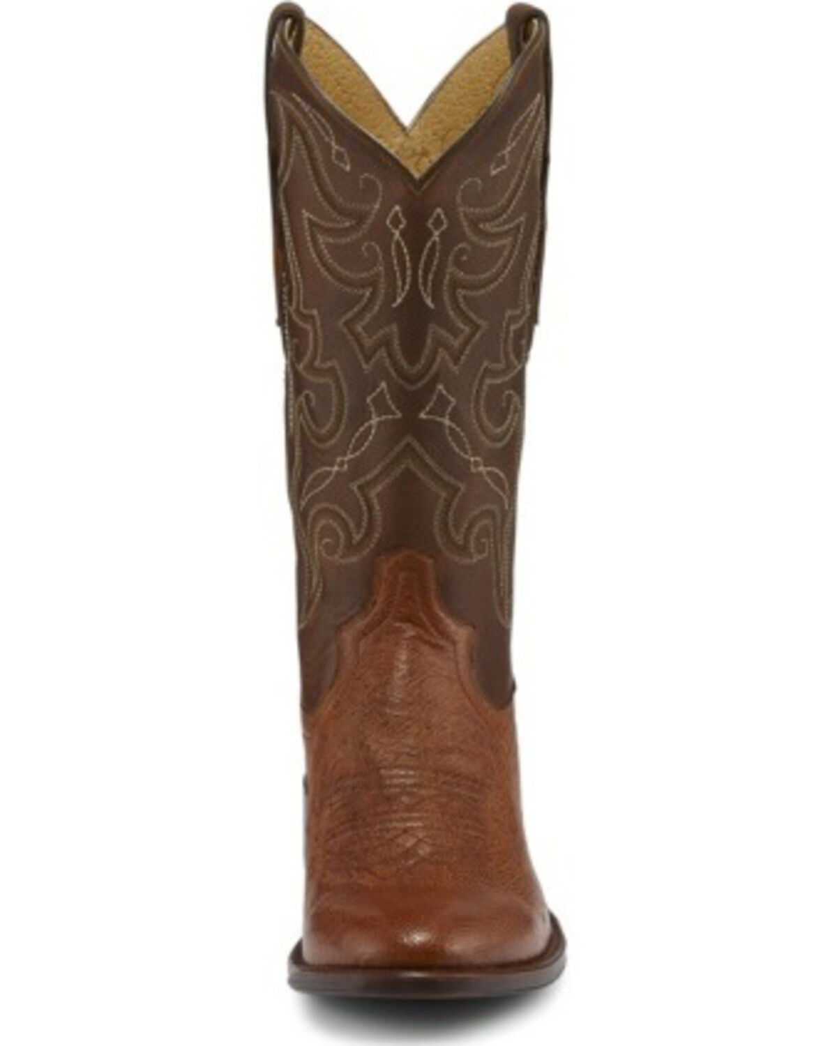 Tony Lama Men's Patron Saddle Exotic Smooth Western Boots - Round Toe