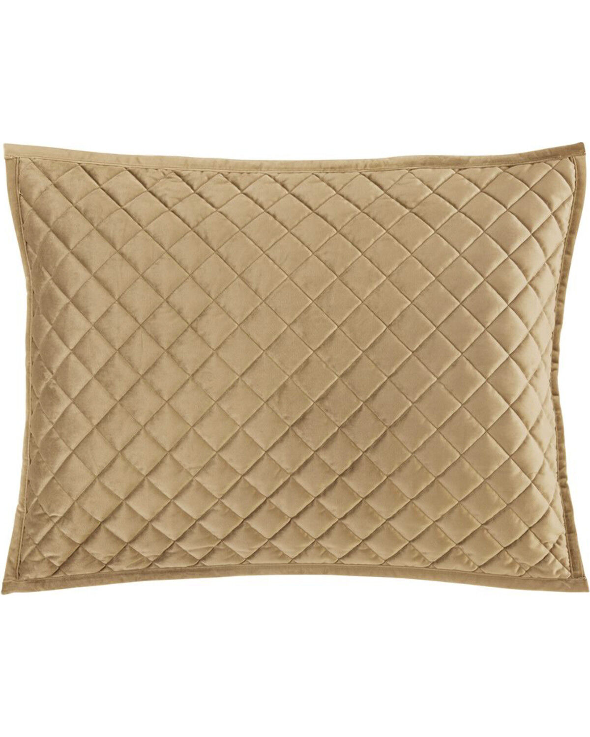 HiEnd Accents Standard Oatmeal Diamond Quilted Shams