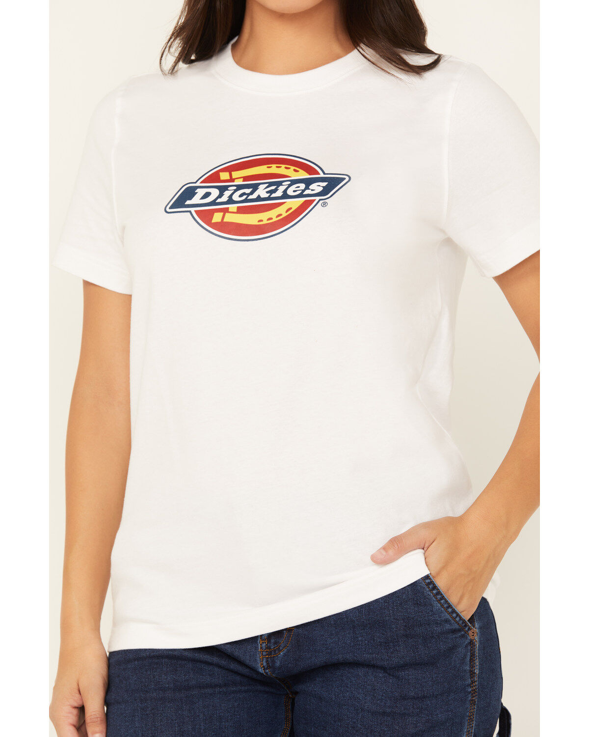 Dickies Women's Tri-Color Logo Short Sleeve Tee
