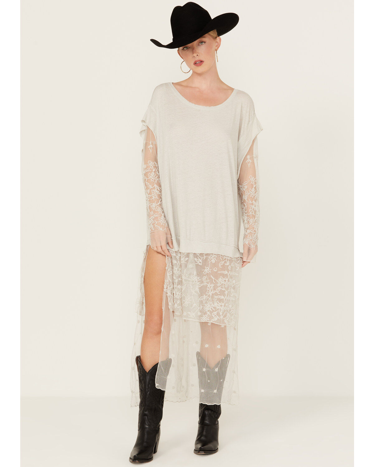 Free People Women's Rock Steady Maxi Shirt Dress
