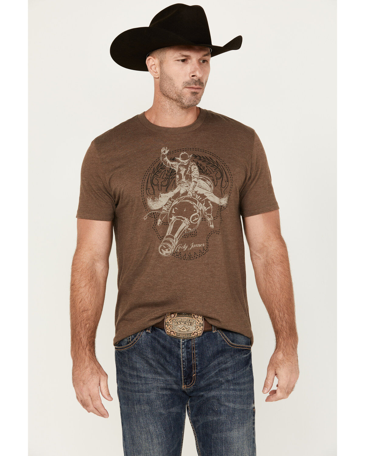 Cody James Men's Rodeo Bottle Short Sleeve Graphic T-Shirt