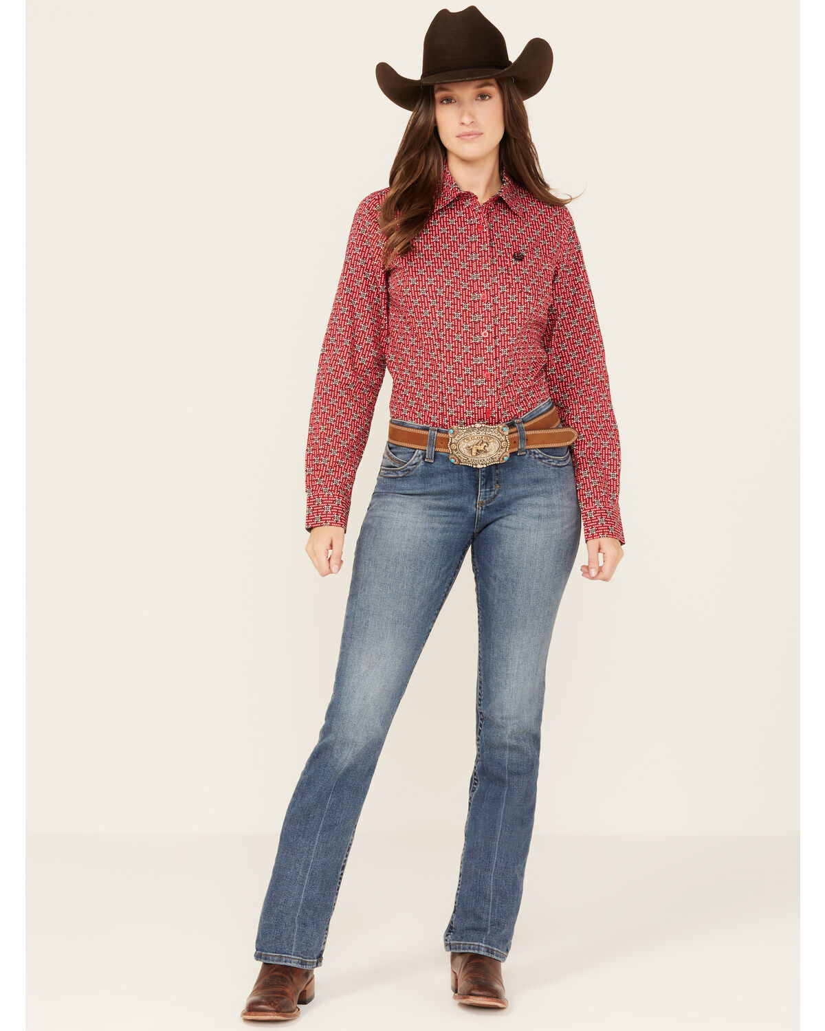 Wrangler Women's Willow Medium Wash Mid Rise Bootcut Ultimate Riding Jeans