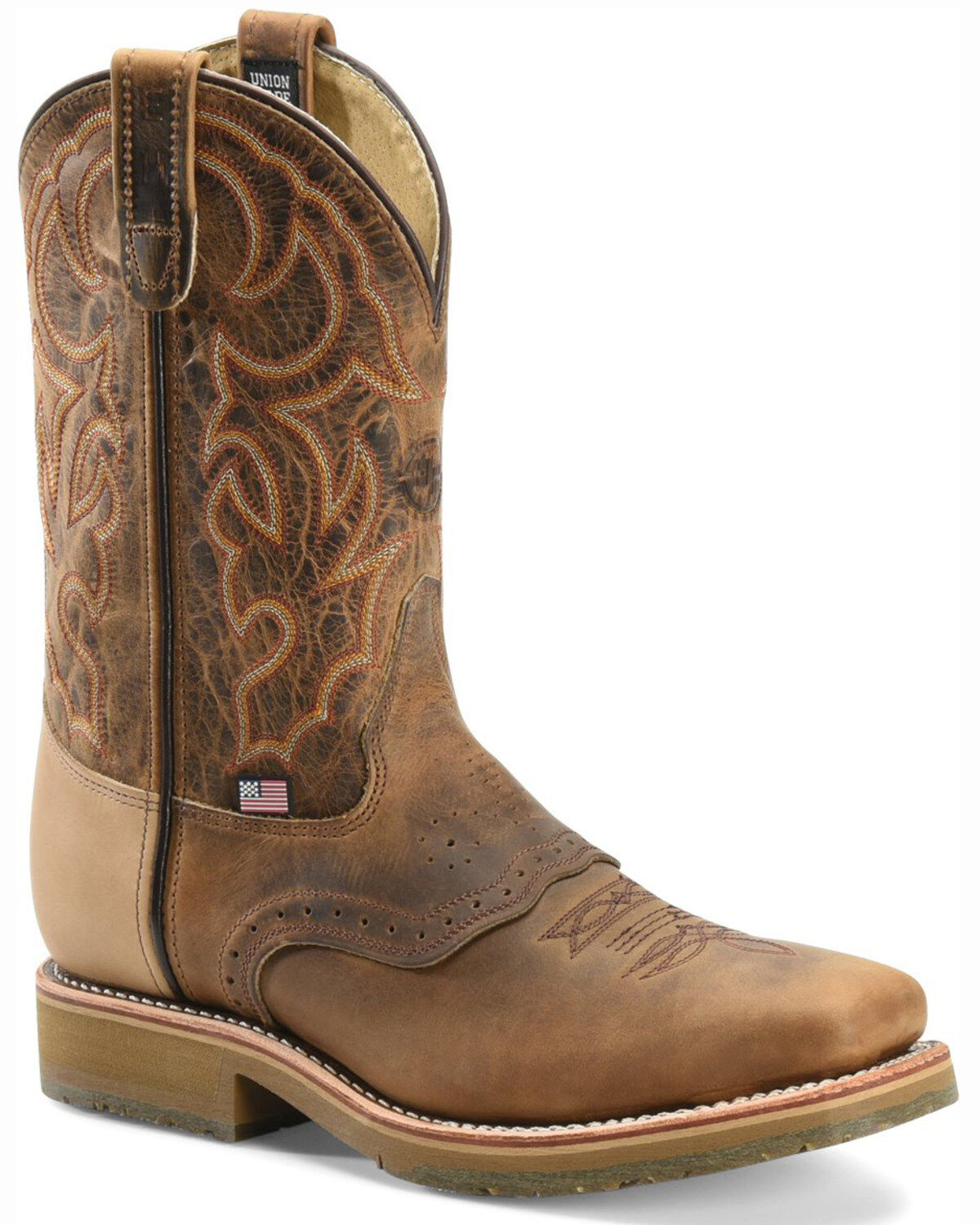 Double-H Men's Steel Square Toe Western Boots