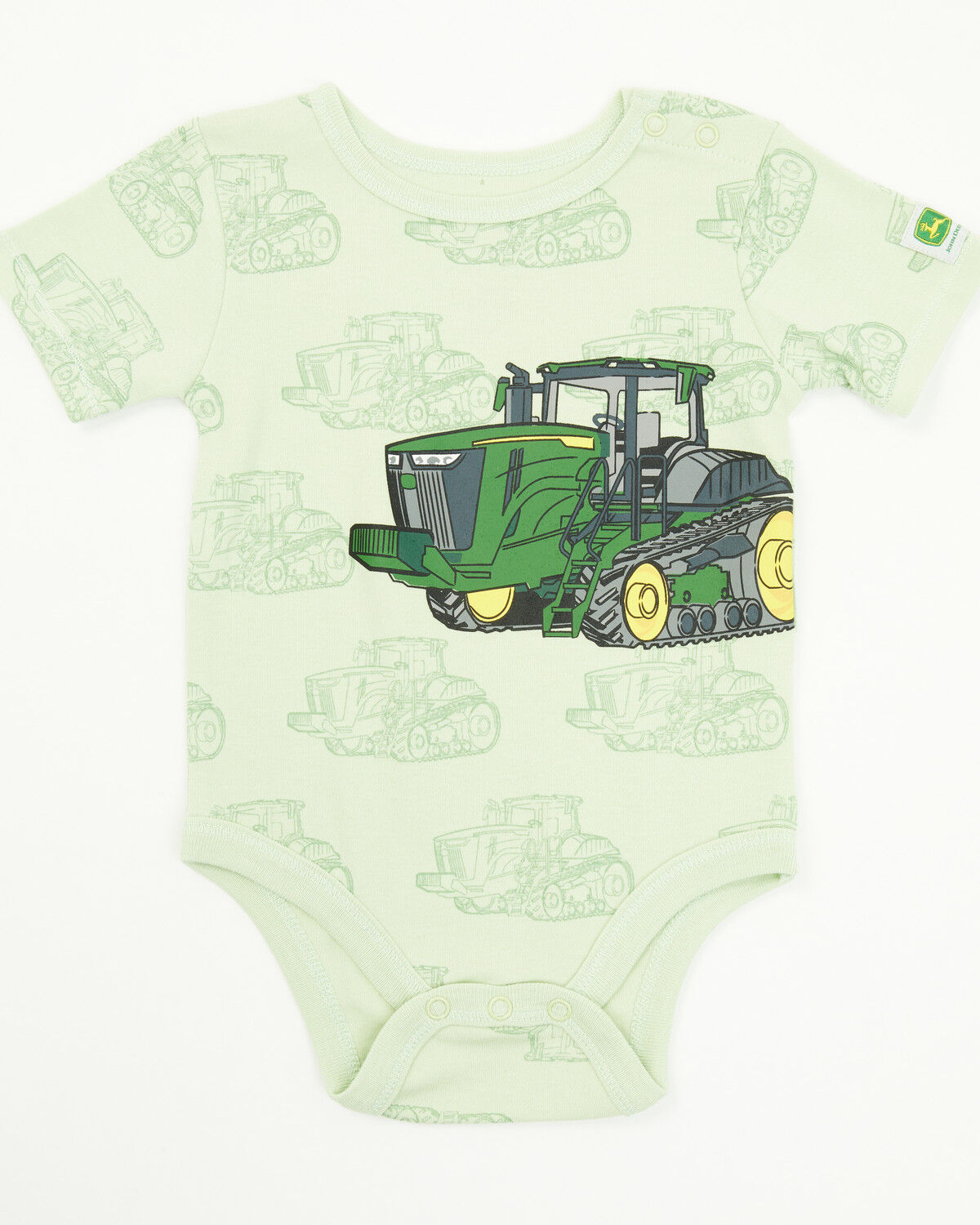 John Deere Infant Boys' Double Duty Tractor Short Sleeve Onesie