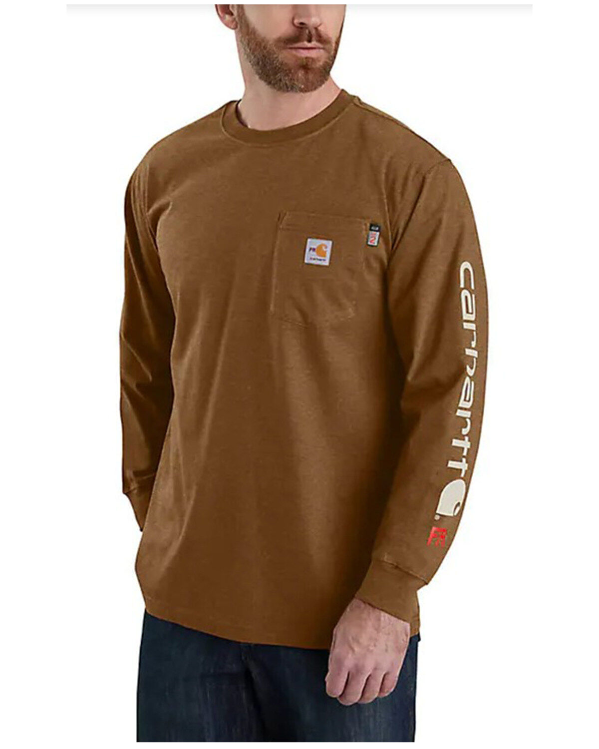 Carhartt Men's FR Force® Loose Fit Midweight Long Sleeve Logo Graphic T-Shirt - Big & Tall