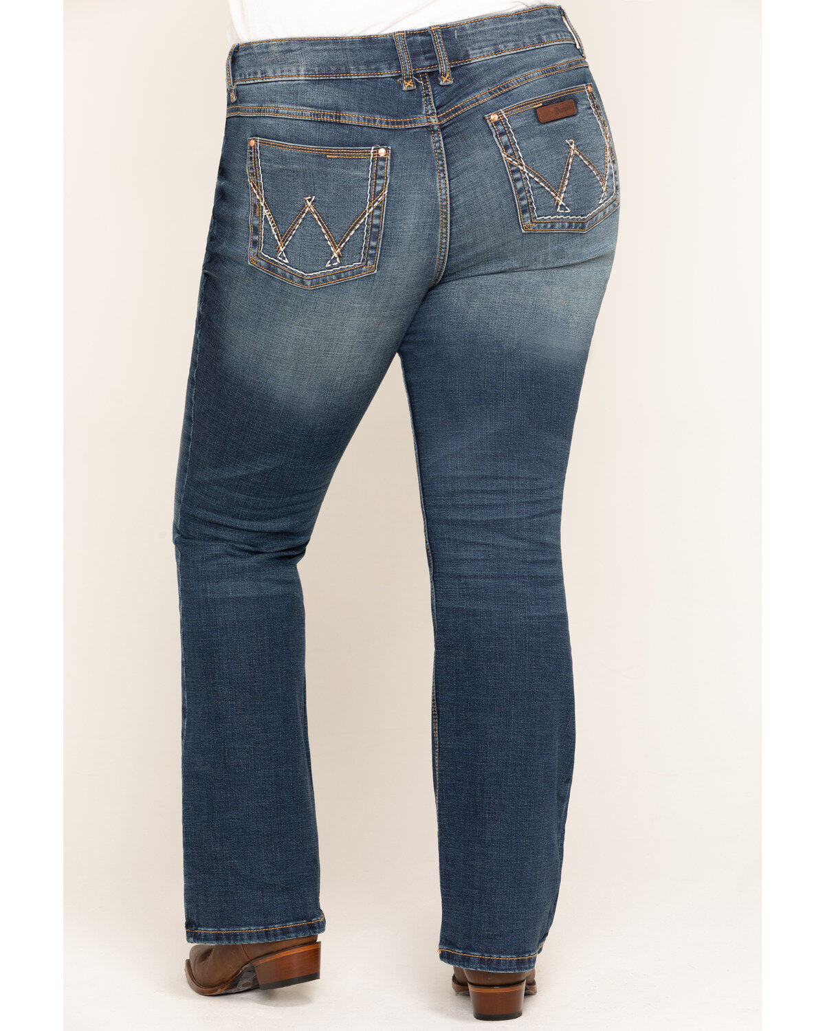 Wrangler Retro Women's Dark Mae Bootcut Jeans - Plus