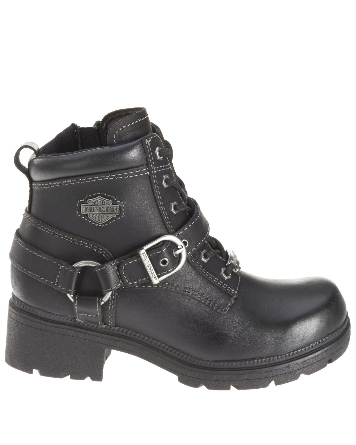 Harley Davidson Women's Tegan Lace Moto Boots - Round Toe