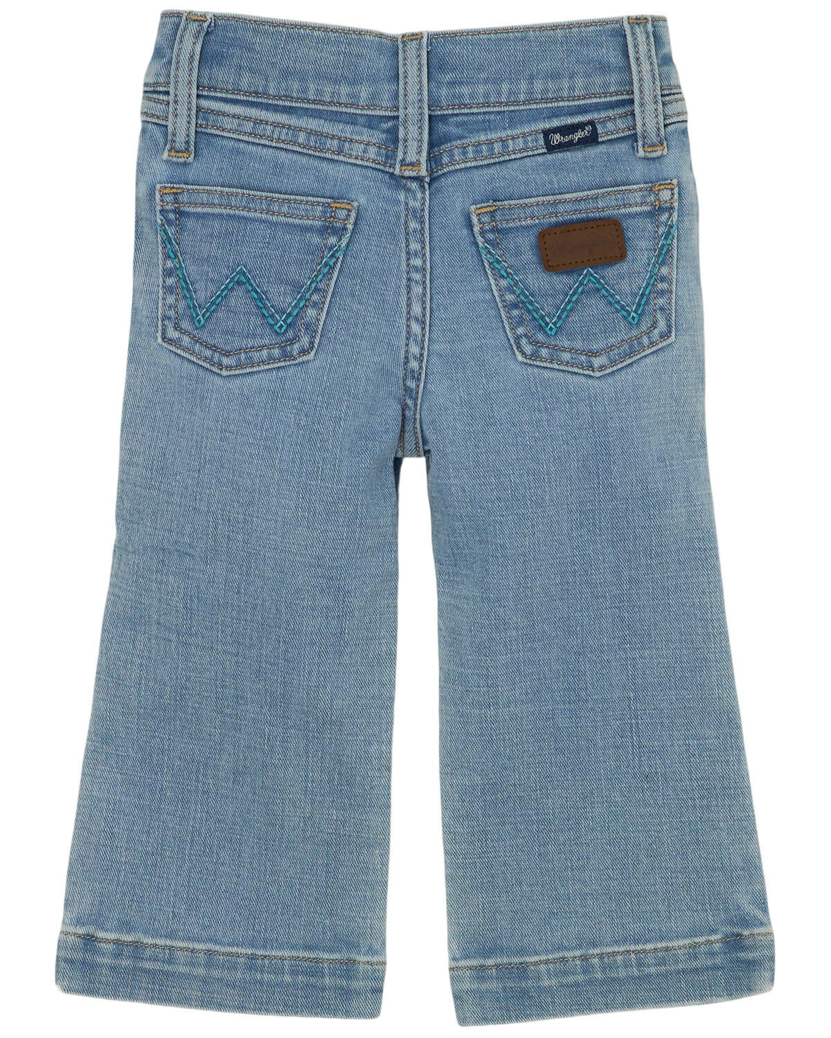 Wrangler Toddler Girls' Light Wash Trouser Denim Jeans