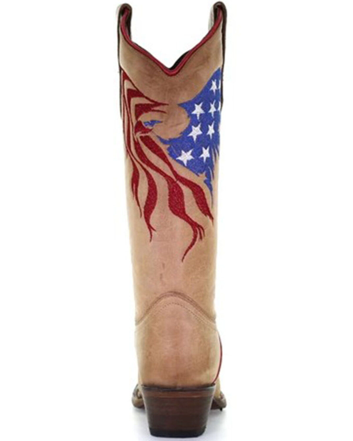 Circle G Women's Eagle Flag Embroidery Western Boots - Snip Toe