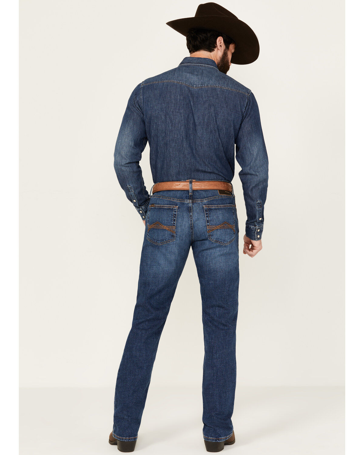 Ariat Men's M4 Medium Wash Kennedy Centralia Relaxed Straight Stretch Denim Jeans