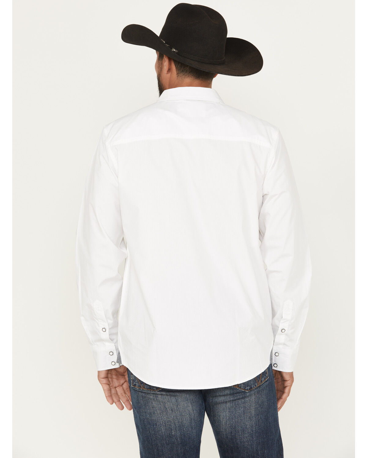 Moonshine Spirit Men's Heart Embroidered Long Sleeve Snap Western Shirt