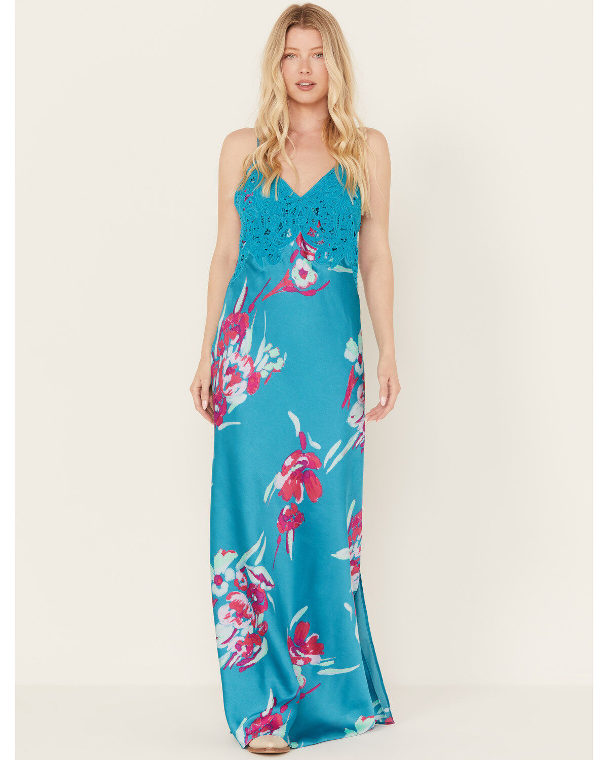 Free People Women's Forever Yours Floral Sleeveless Maxi Dress