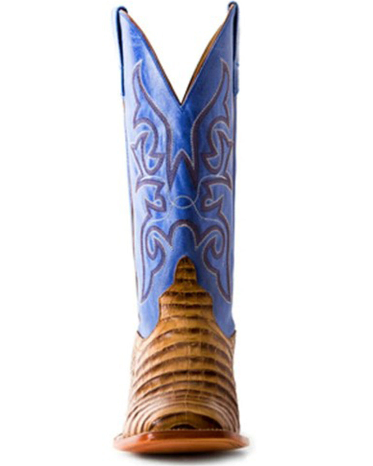 Horse Power Men's Toasted Caiman Print Western Boots - Broad Square Toe